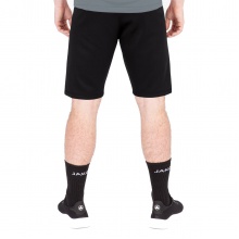 JAKO Training Pants (Short) Challenge - Double-Stretch-Knit, Side Pockets with Zipper - black/grey Men