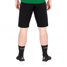 JAKO Training Shorts (Short) Challenge - Double-Stretch-Knit, Side Pockets with Zipper - black/green Men