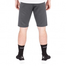 JAKO Training Pants (Short) Challenge - Double-Stretch-Knit, Side Pockets with Zipper - grey/white Men