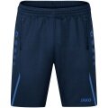 JAKO Training Pants (Short) Challenge - Double-Stretch-Knit, Side Pockets with Zipper - dark blue/royal Boys