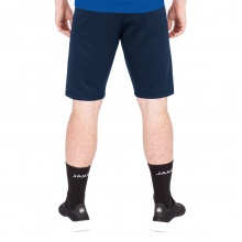 JAKO Training Pants (Short) Challenge - Double-Stretch-Knit, Side Pockets with Zipper - dark blue/royal Men