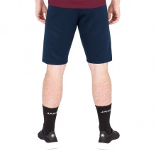 JAKO Training Pants (Short) Challenge - Double-Stretch-Knit, Side Pockets with Zipper - dark blue/red Men