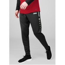 JAKO Training Pants Allround (Polyester-Terry, high wearing comfort) long black Men