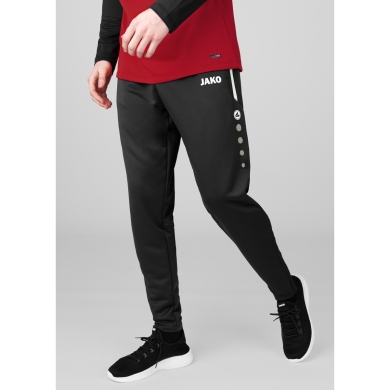 JAKO Training Pants Allround (Polyester-Terry, high wearing comfort) long black Men