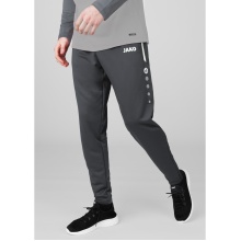 JAKO Training Pants Allround (Polyester-Terry, high wearing comfort) long anthracite grey Men