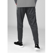 JAKO Training Pants Allround (Polyester-Terry, high wearing comfort) long anthracite grey Men