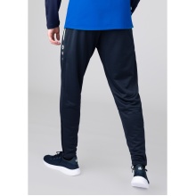 JAKO Training Pants Allround (Polyester-Terry, high wearing comfort) long navy blue Men