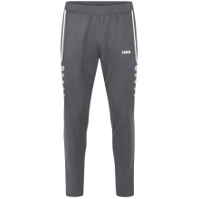 JAKO Training Pants Allround (Polyester-Terry, high wearing comfort) long anthracite grey Kids