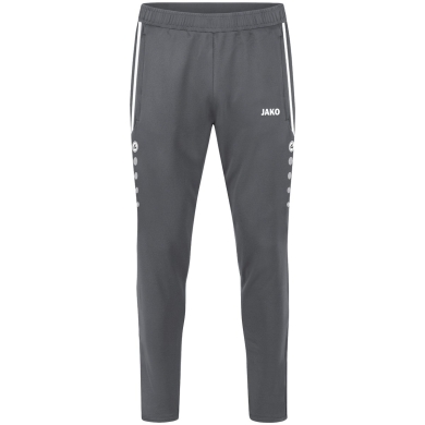 JAKO Training Pants Allround (Polyester-Terry, high wearing comfort) long anthracite grey Kids