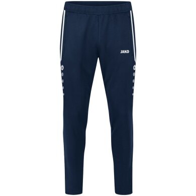 JAKO Training Pants Allround (Polyester-Terry, high wearing comfort) long navy blue Kids