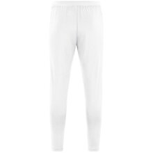 JAKO Training Pants Power (Stretch-Knit-Polyester, Side Pockets with Zip) long white Kids