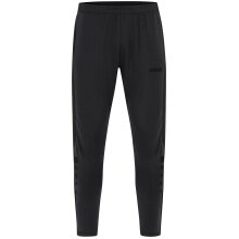 JAKO Training Pants Power (Stretch-Knit-Polyester, Side Pockets with Zip) long black Men