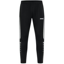 JAKO Training Pants Power (Stretch-Knit-Polyester, Side Pockets with Zip) long black/white Men