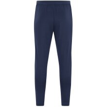 JAKO Training Pants Power (Stretch-Knit-Polyester, Side Pockets with Zip) long navy blue Men