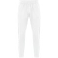 JAKO Training Pants (Polyester Pants) Power (elastic, side pockets with zipper) long white Men