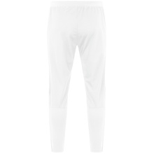 JAKO Training Pants (Polyester Pants) Power (elastic, side pockets with zipper) long white Kids