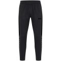 JAKO Training Pants (Polyester Pants) Power (elastic, side pockets with zipper) long black Kids