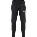 JAKO Training Pants (Polyester Pants) Power (elastic, side pockets with zipper) long black/white Men