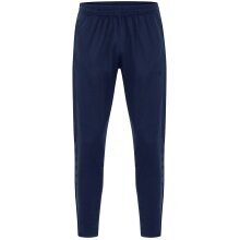 JAKO Training Pants (Polyester Pants) Power (elastic, side pockets with zipper) long navy blue Men