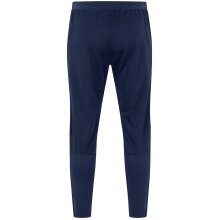 JAKO Training Pants (Polyester Pants) Power (elastic, side pockets with zipper) long navy blue Children