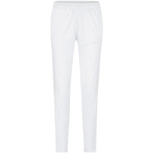 JAKO Training Pants (Polyester Pants) Power (elastic, side pockets with zipper) long white Women