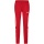 JAKO Training Pants (Polyester Pants) Power (elastic, side pockets with zipper) long red/white Women