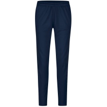 JAKO Training Pants (Polyester Pants) Power (elastic, side pockets with zipper) long navy blue Women