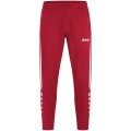 JAKO Sport and Leisure Trousers Power (Stretch-Micro-Twill) long red/white Men