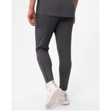 JAKO Training Trousers Power (Stretch-Knit-Polyester, Side Pockets with Zip) Long Anthracite Grey Men