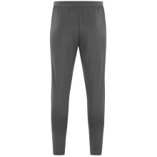 JAKO Power Training Trousers (Stretch Knit Polyester, Side Pockets with Zipper) Long Anthracite Grey Kids