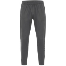 JAKO Training Trousers (Polyester Trousers) Power (elastic, side pockets with zip) long anthracite grey children