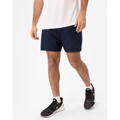 JAKO Training Trousers Power Running Short (Stretch Micro Twill) Short Navy Blue Men's