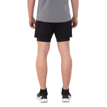 JAKO Training Shorts Short Power 2in1 (elastic waistband) short black men's