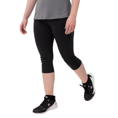 JAKO Training Trousers Tight Capri Power (fitted, comfortable fit) black ladies