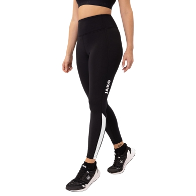 JAKO Training Trousers Tight Power (tight-fitting, maximum wearing comfort) long black/white ladies