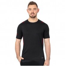 JAKO Sport T-shirt Challenge - Polyester-Stretch-Jersey - black/red Men