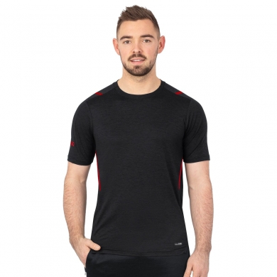 JAKO Sport T-shirt Challenge - Polyester-Stretch-Jersey - black/red Men