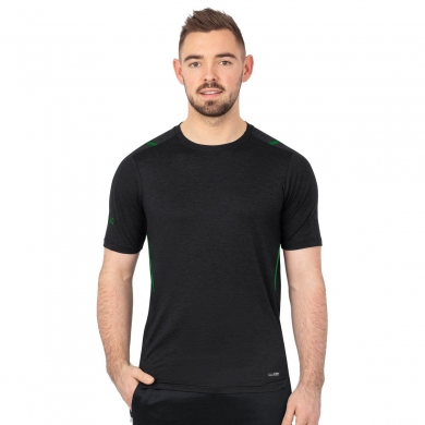 JAKO Sport T-shirt Challenge - Polyester Stretch Jersey - black/green Men