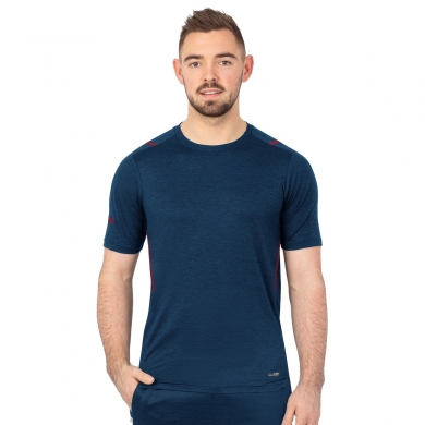 JAKO Sport T-shirt Challenge - Polyester Stretch Jersey - dark blue/bordeaux Men