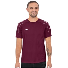 JAKO Sport T-shirt Classico (100% Polyester Jacquard) bordeaux Men