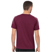 JAKO Sport T-shirt Classico (100% Polyester Jacquard) bordeaux Men