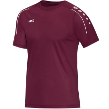 JAKO Sport T-shirt Classico (100% Polyester Jacquard) bordeaux Boys