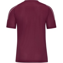 JAKO Sport T-shirt Classico (100% Polyester Jacquard) bordeaux Boys