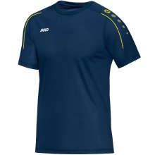 JAKO Sport T-shirt Classico (100% Polyester Jacquard) dark blue/yellow Boys