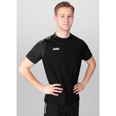 JAKO Sport T-shirt Performance (modern, breathable, quick-drying) black/anthracite grey Men