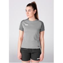 JAKO Sport Shirt Performance (modern, breathable, quick-drying) light grey Women