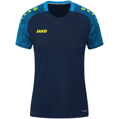 JAKO Sport-Shirt Performance (modern, breathable, quick-drying) navy blue/light blue Women