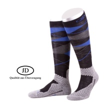 JD Knee Socks All Season ThermoCool Riding Socks (Argyle Pattern) grey/blue Men - 1 Pair