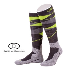 JD Knee Socks All Season ThermoCool Riding Socks (Argyle Pattern) grey/light green Men - 1 Pair