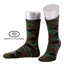 JD Work Sock Crew Camouflage Hunting Sock green/camo - 1 Pair